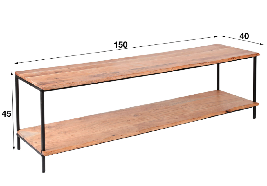 Amsterdam TV-taso 150cm, luonnonvärinen