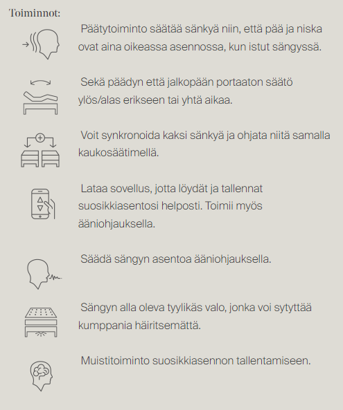 Jensen Majestic Aqtive ll- säätösänky 90x210cm