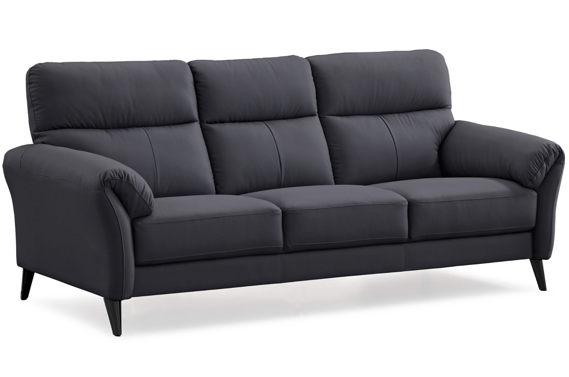 Napoli 3+1+1 sohvakalusto nahkaa, musta