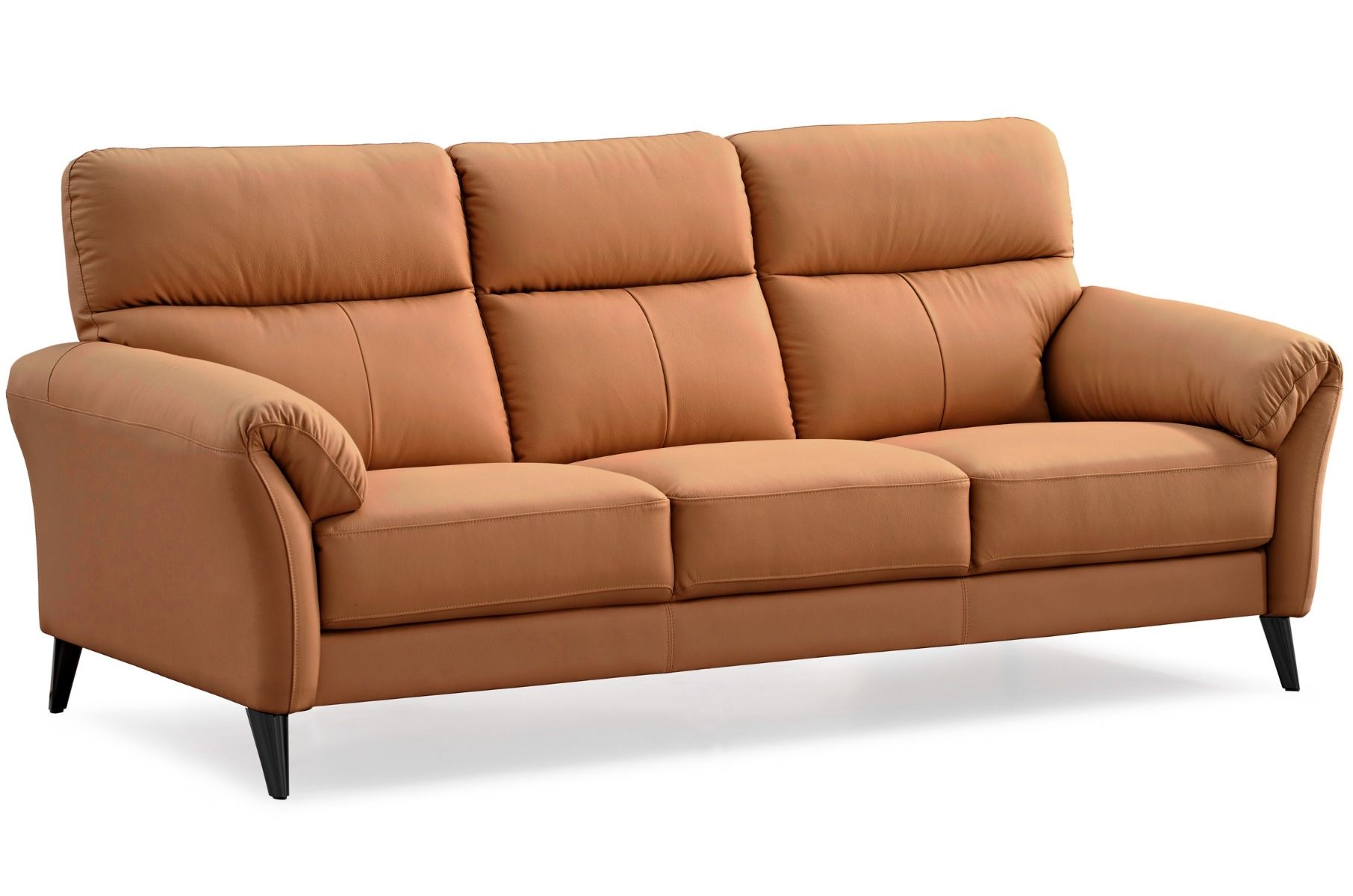 Napoli 3+1+1 sohvakalusto nahkaa, ruskea