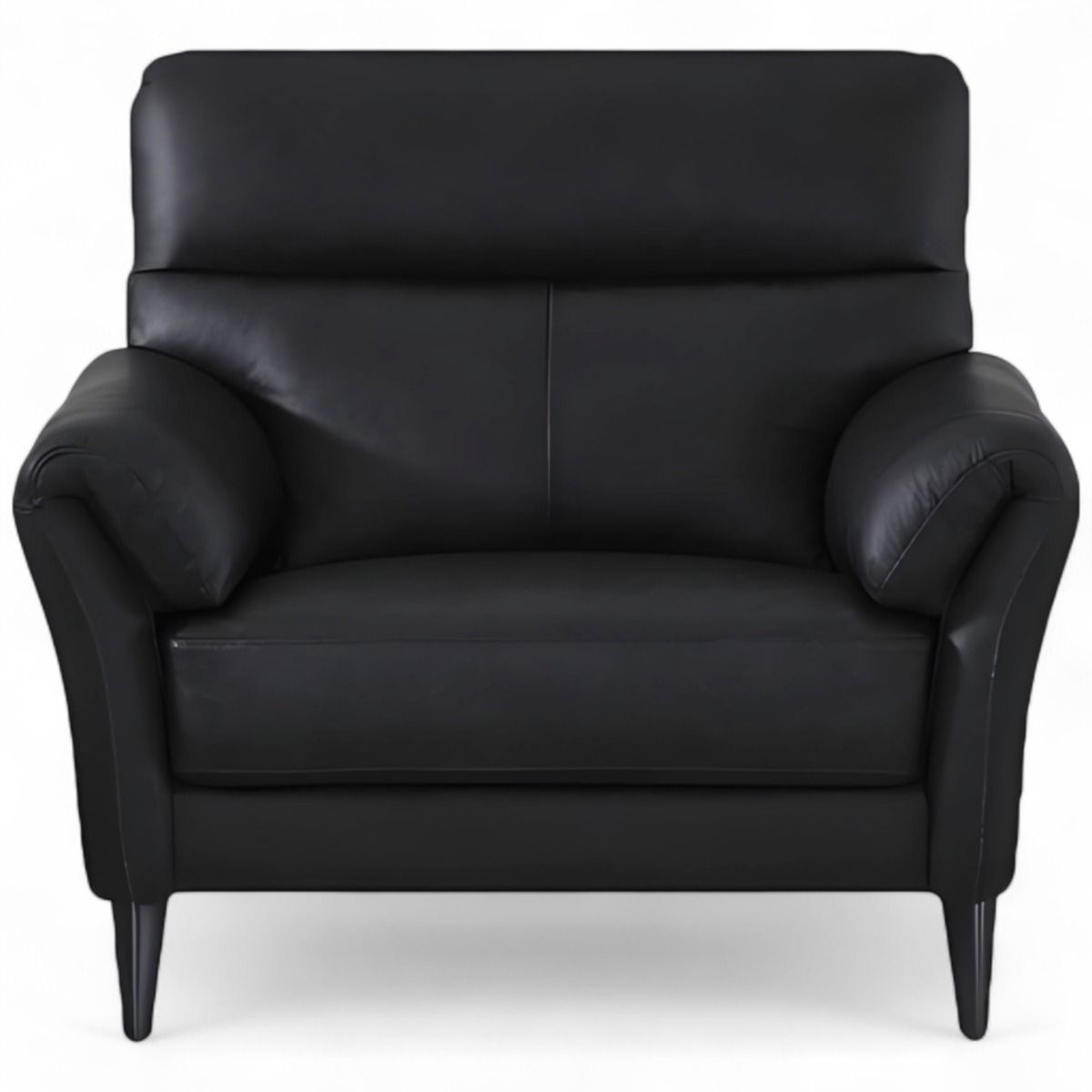 Napoli 3+1+1 sohvakalusto nahkaa, musta