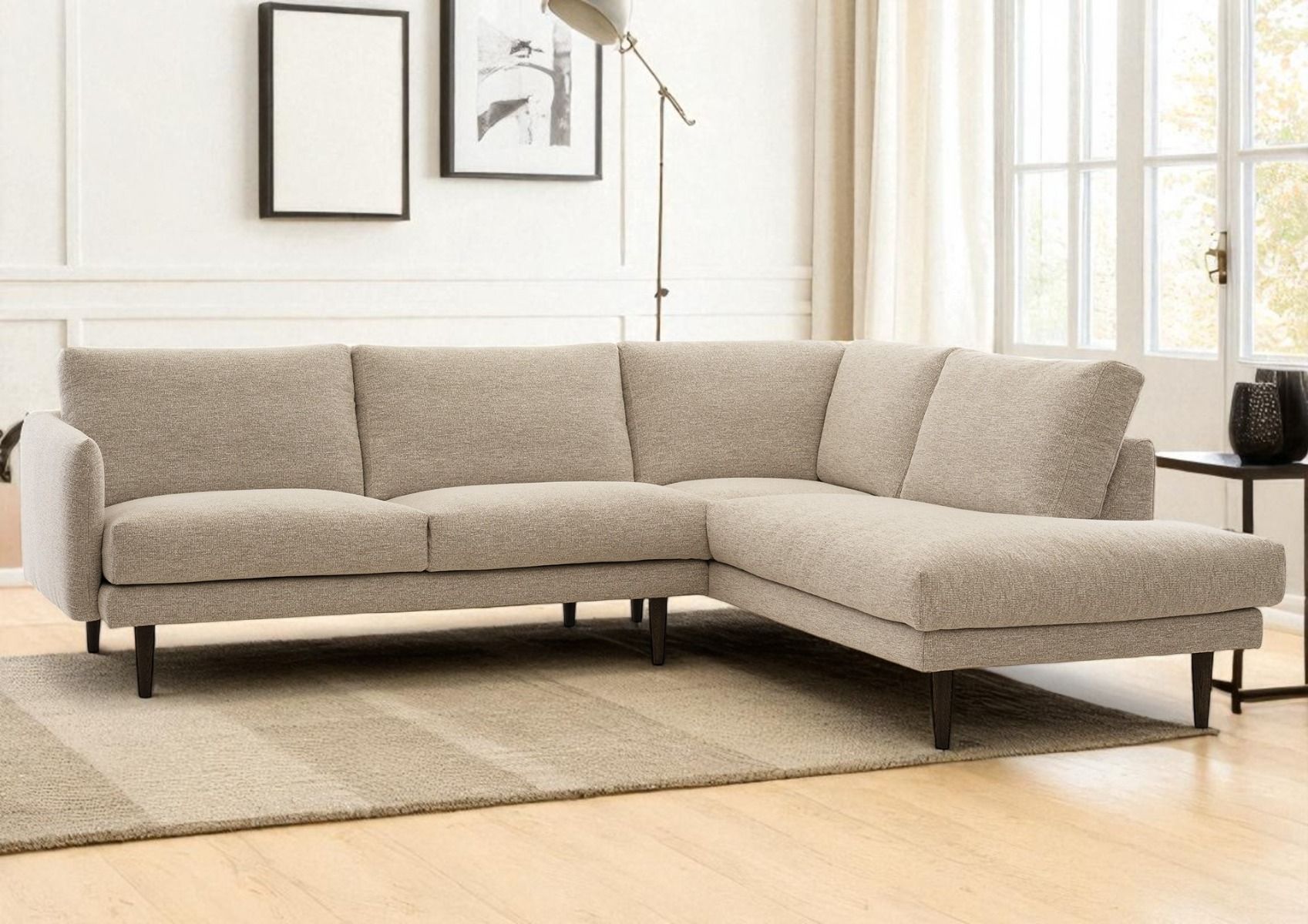 Neiser Toscana avokulmasohva, vaalea beige