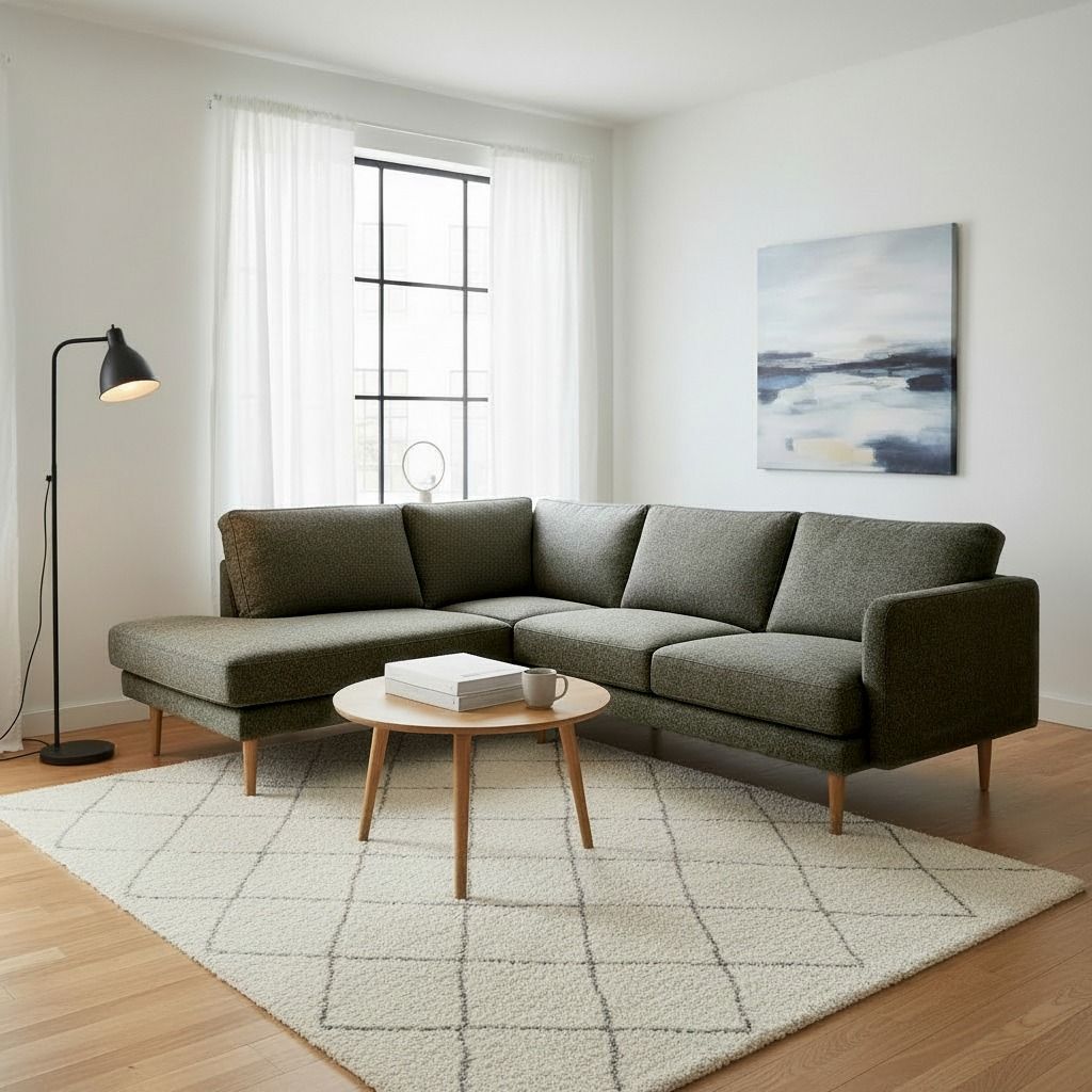 Neiser Toscana avokulmasohva, vihreä