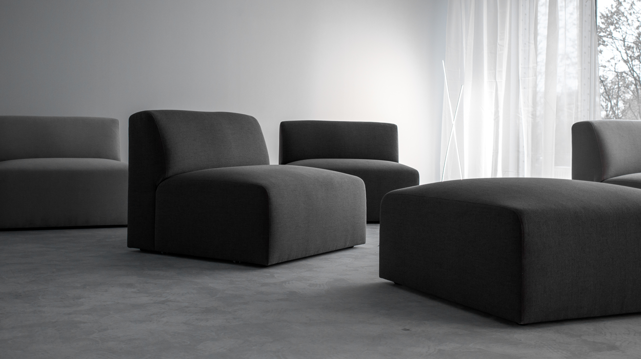 Tropez moduulisohvan istuin käsinojalla, eri värejä