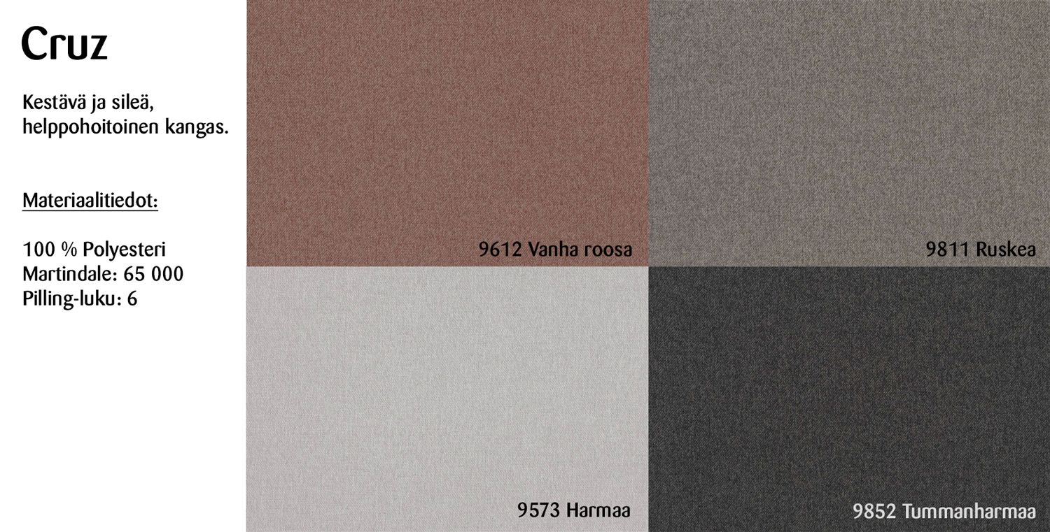 Tropez moduulisohvan istuin, eri värejä