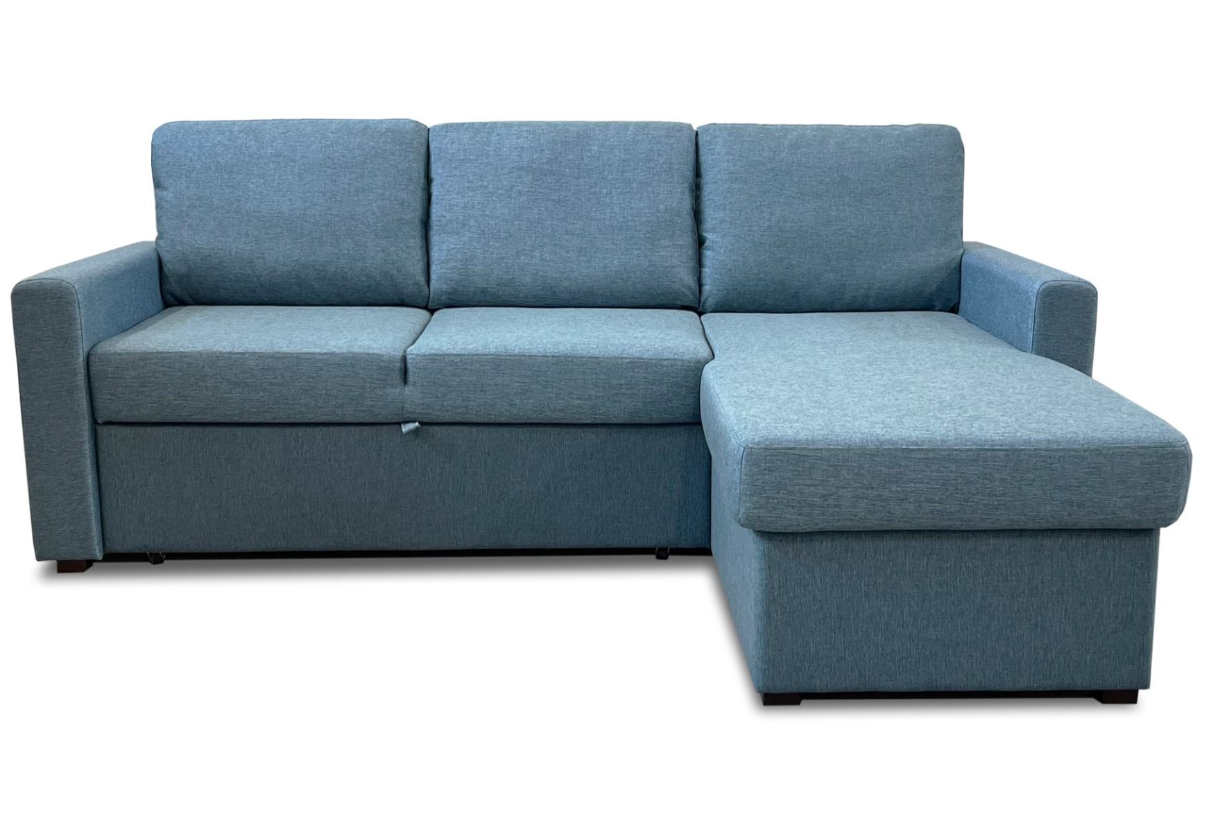 Nico divaanivuodesohva sinisellä verhoilulla