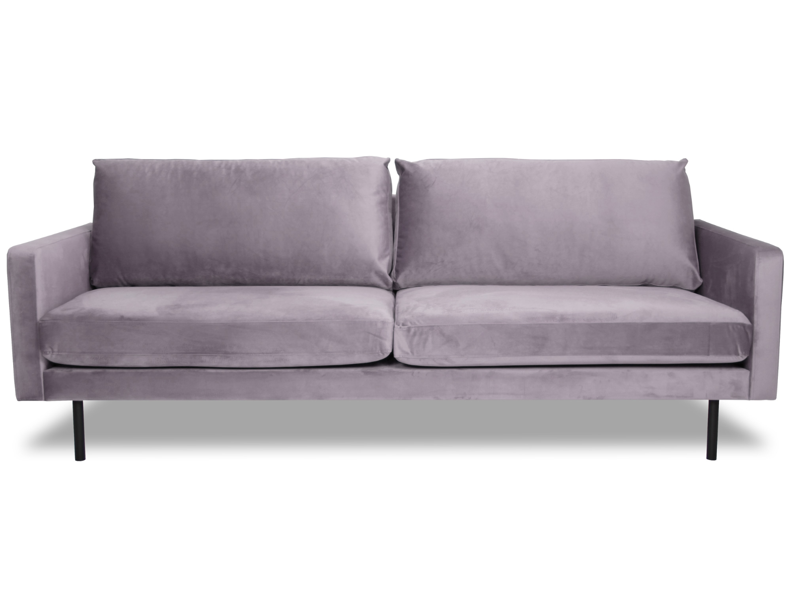 Suosittu Nordic Copenhagen samettisohva tyylikkäällä Brunei verhoilulla. Kaunis vaalean lila väri.