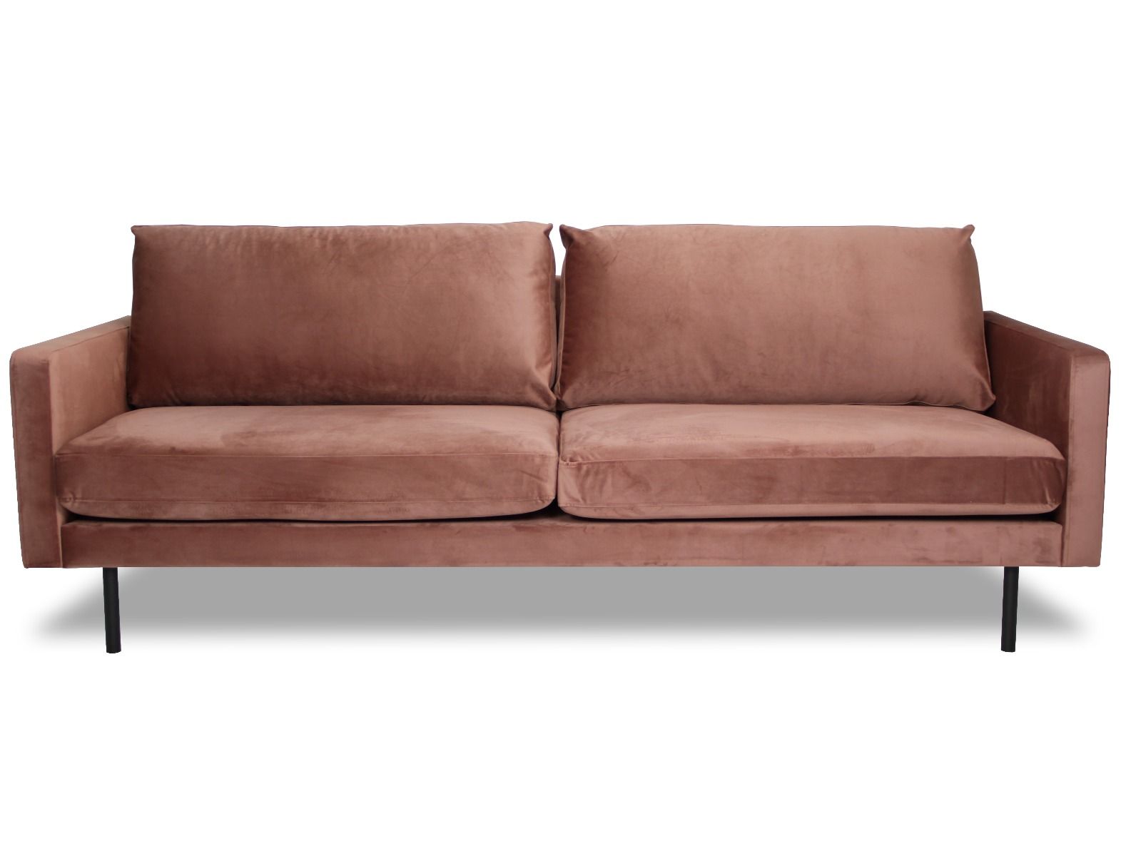 Pinkki samettisohva Copenhagen 3-istuttavana