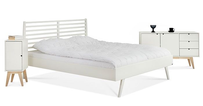 Notte-sänky 160x200cm, valkoinen