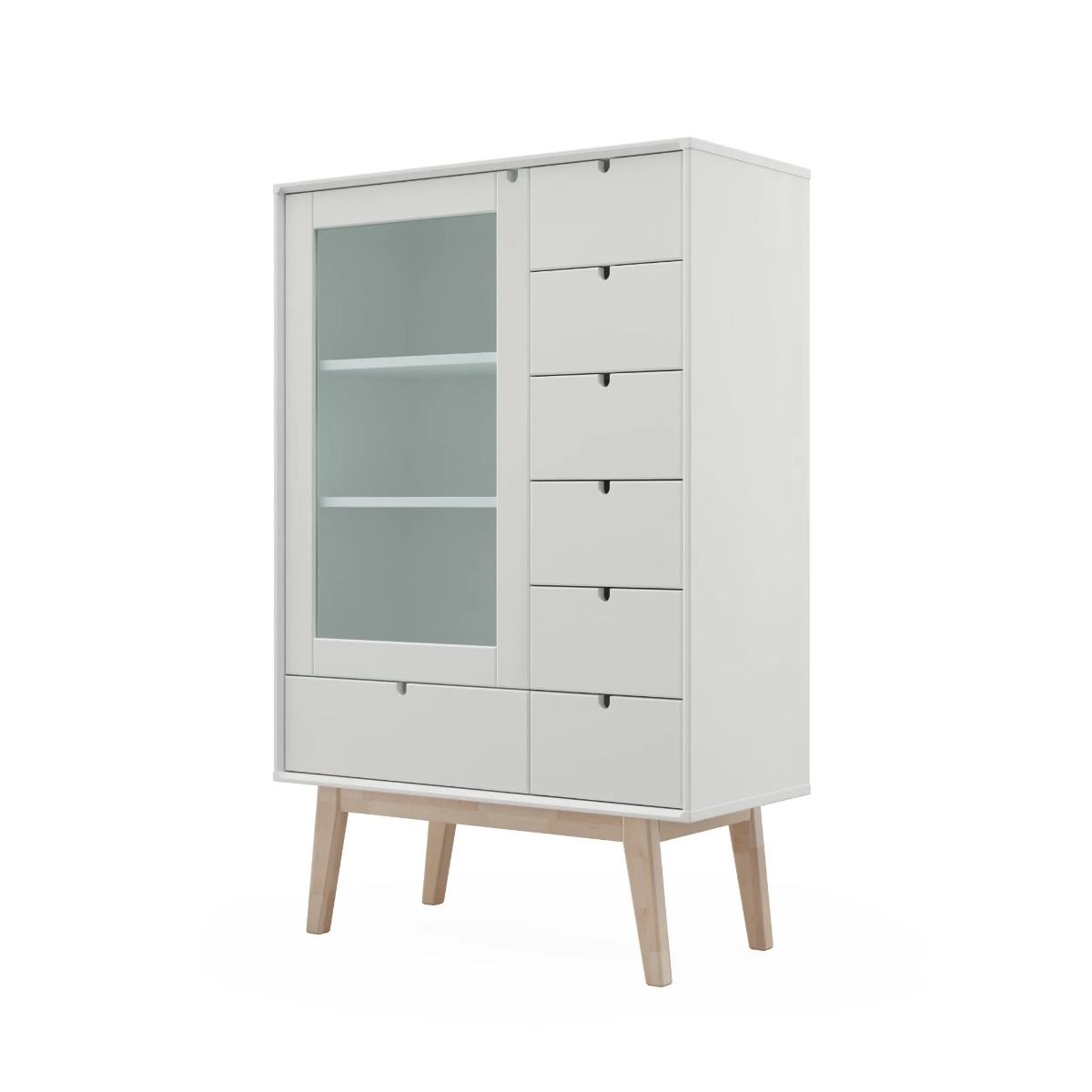 Notte vitriini 79cm, valkoinen 