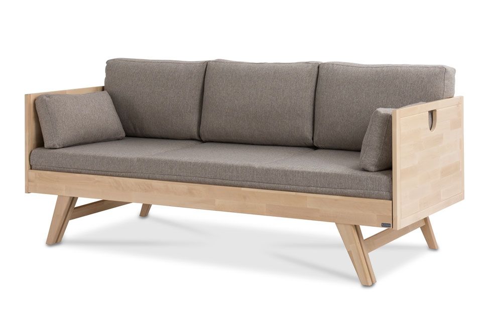 Notte vuodesohva käsinojilla, koivu