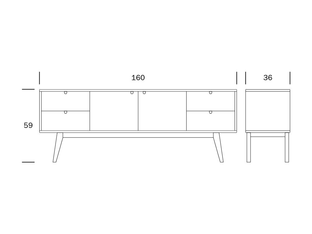 Notte tv-taso, koivu