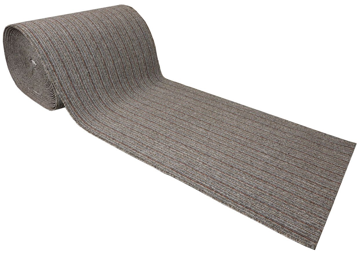 Käytävämatto harmaa raita 80 cm