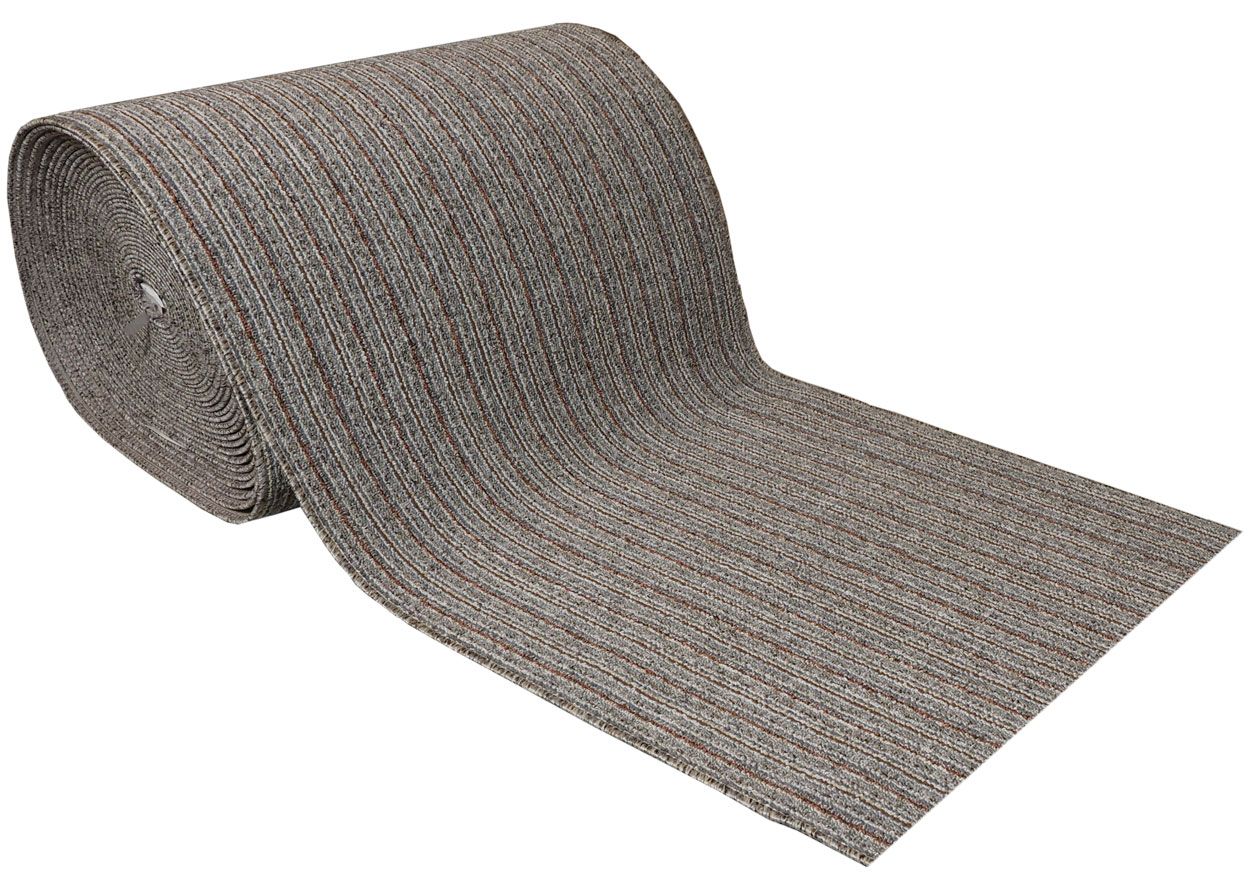 Käytävämatto harmaa raita 80 cm