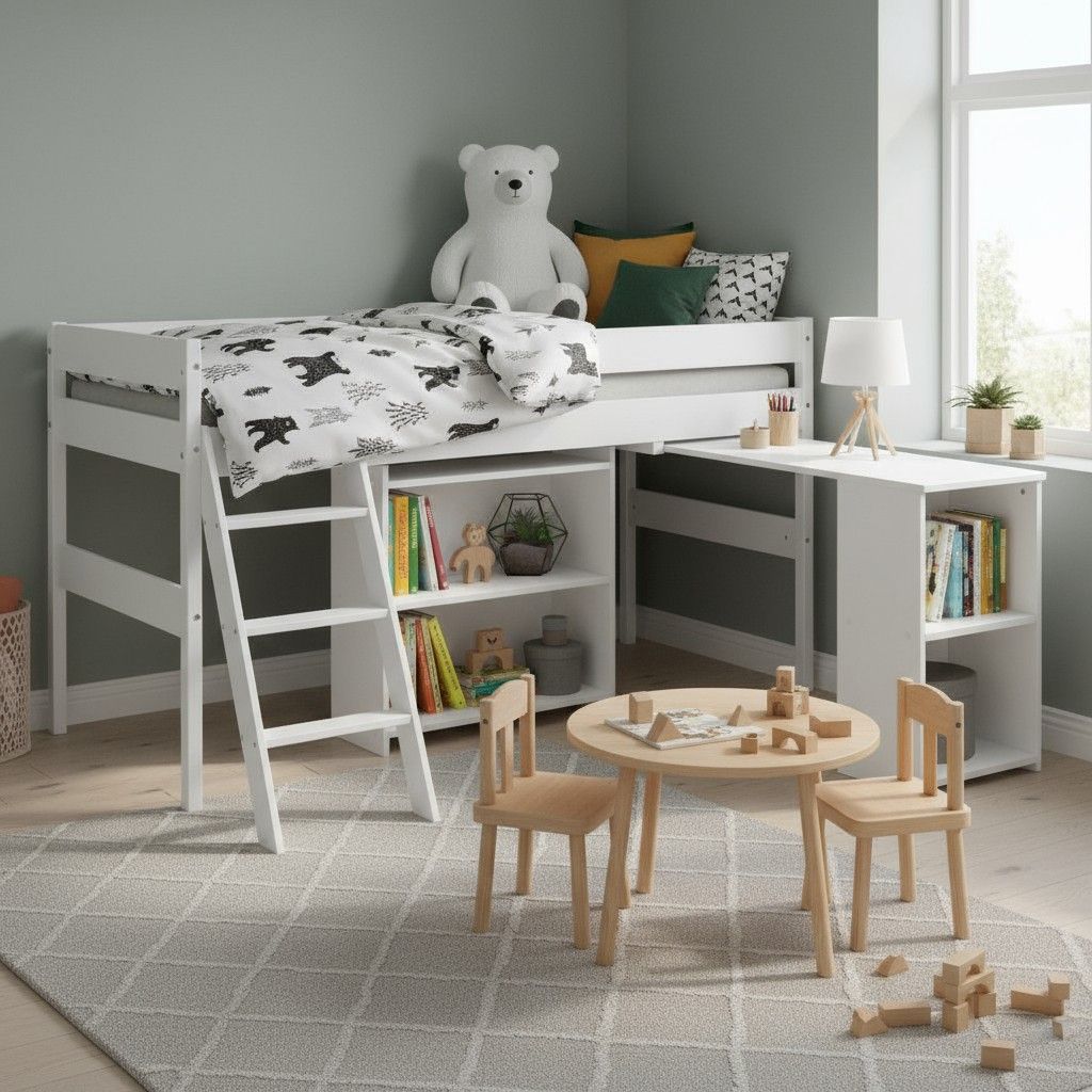 Nukkumatti parvisänky matala 80 x 200 cm