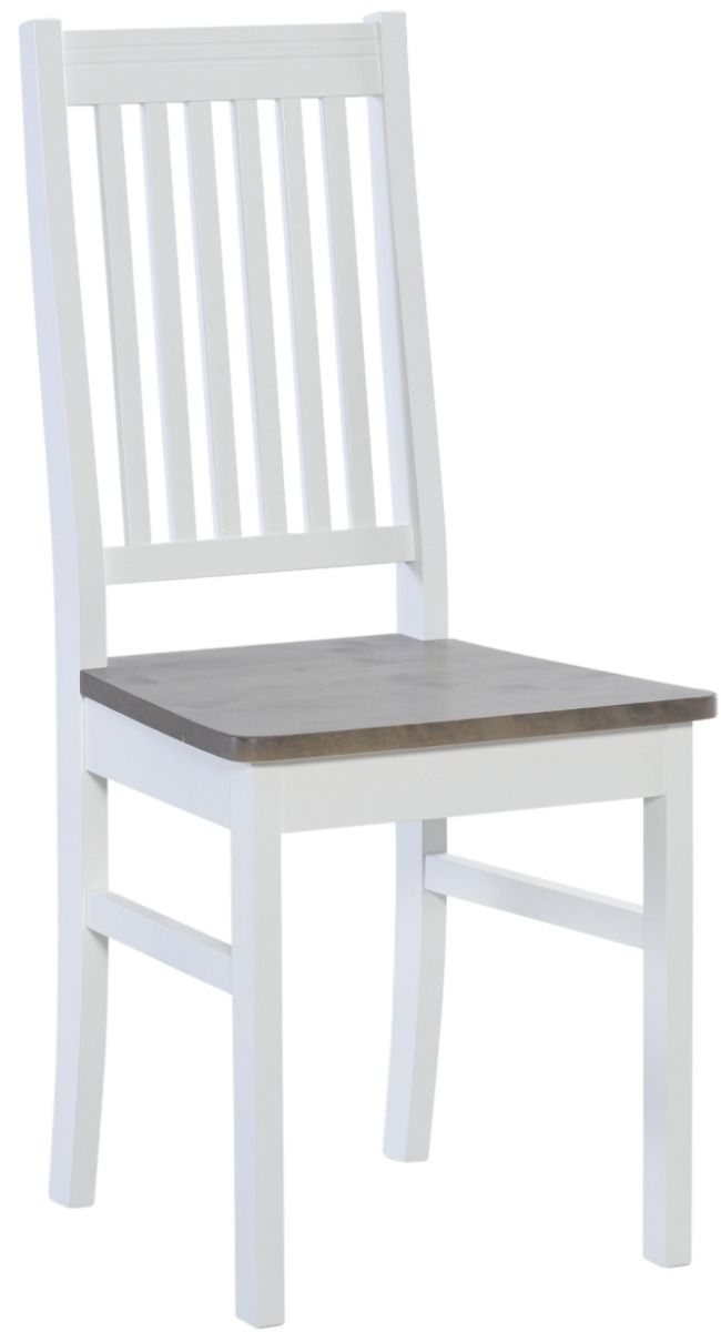 Koivu ruokaryhmä 120x75 neljälle, valko-harmaa