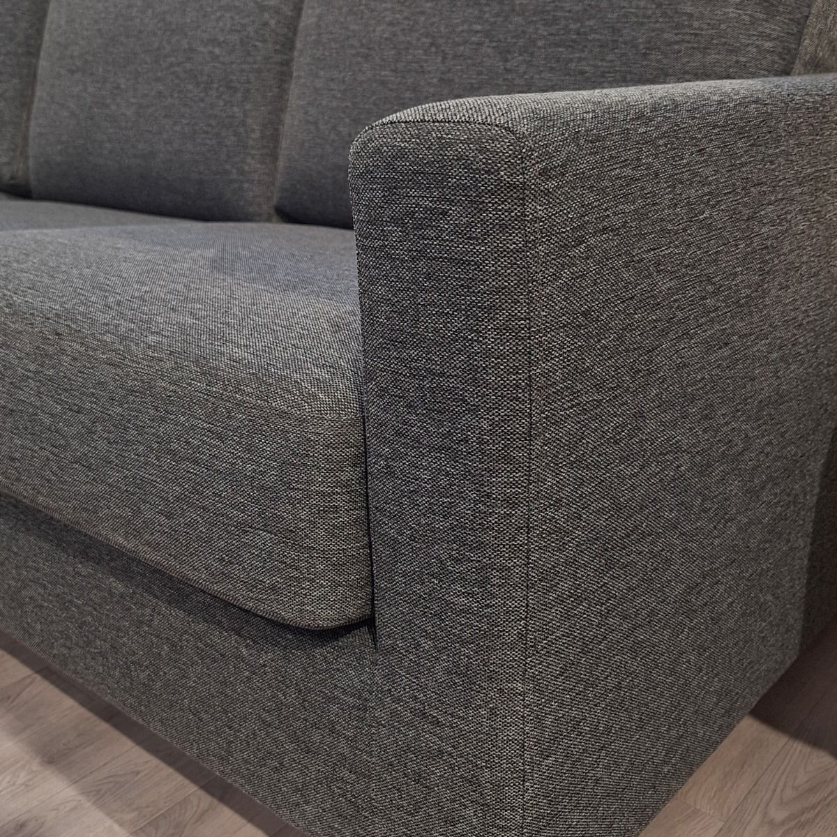 Unico Oliver 3-istuttava sohva, tummanharmaa