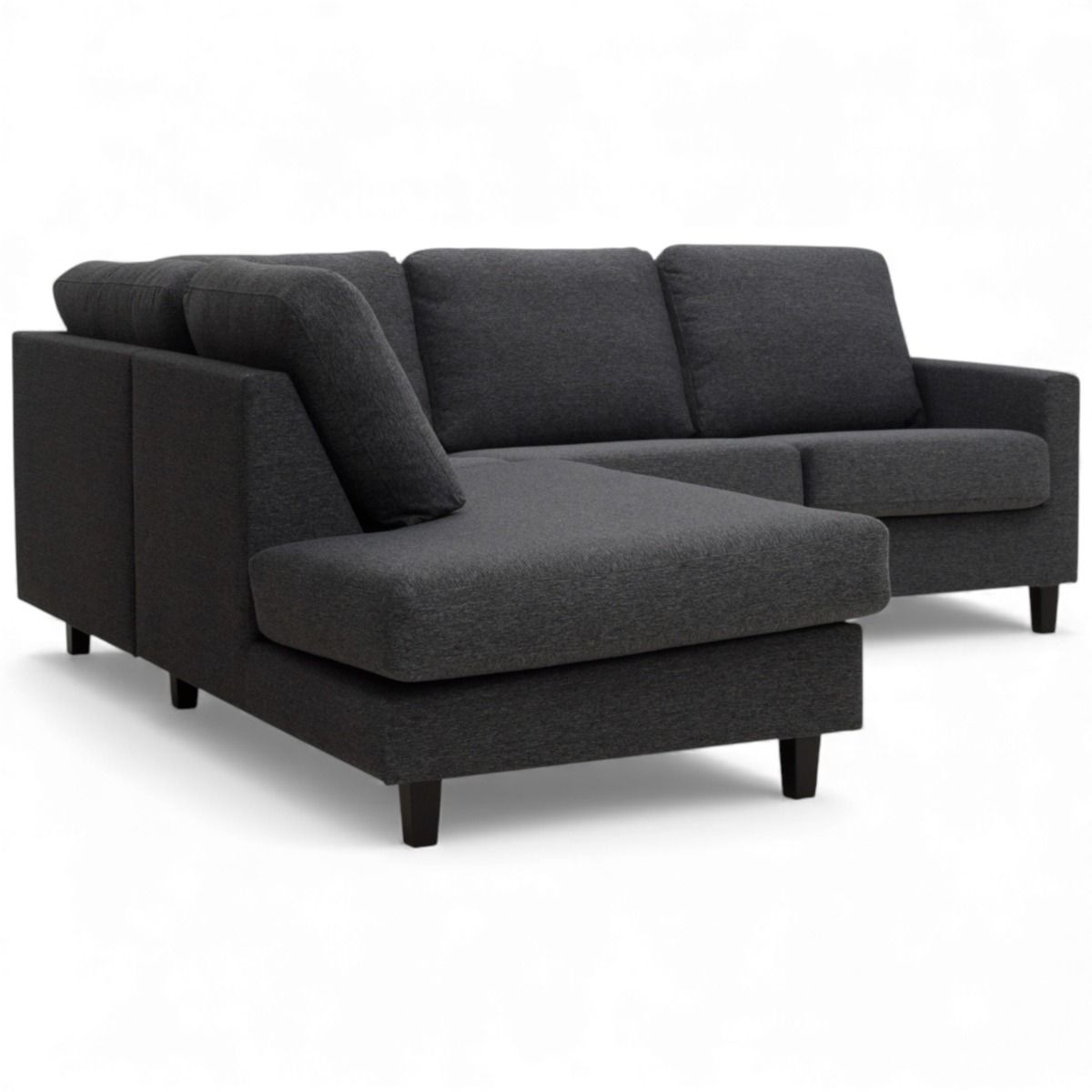 Unico Oliver avokulmasohva, tummanharmaa
