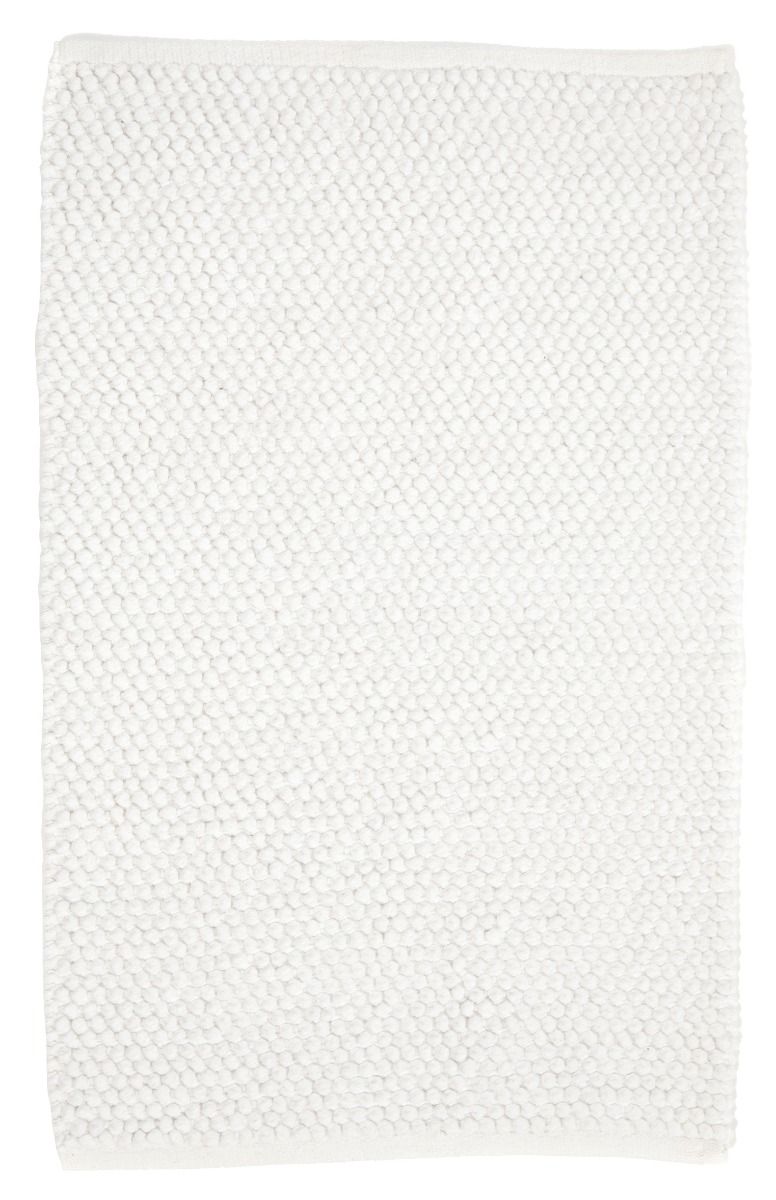 Olivia kylpyhuonematto valkoinen, pampulainen pinta