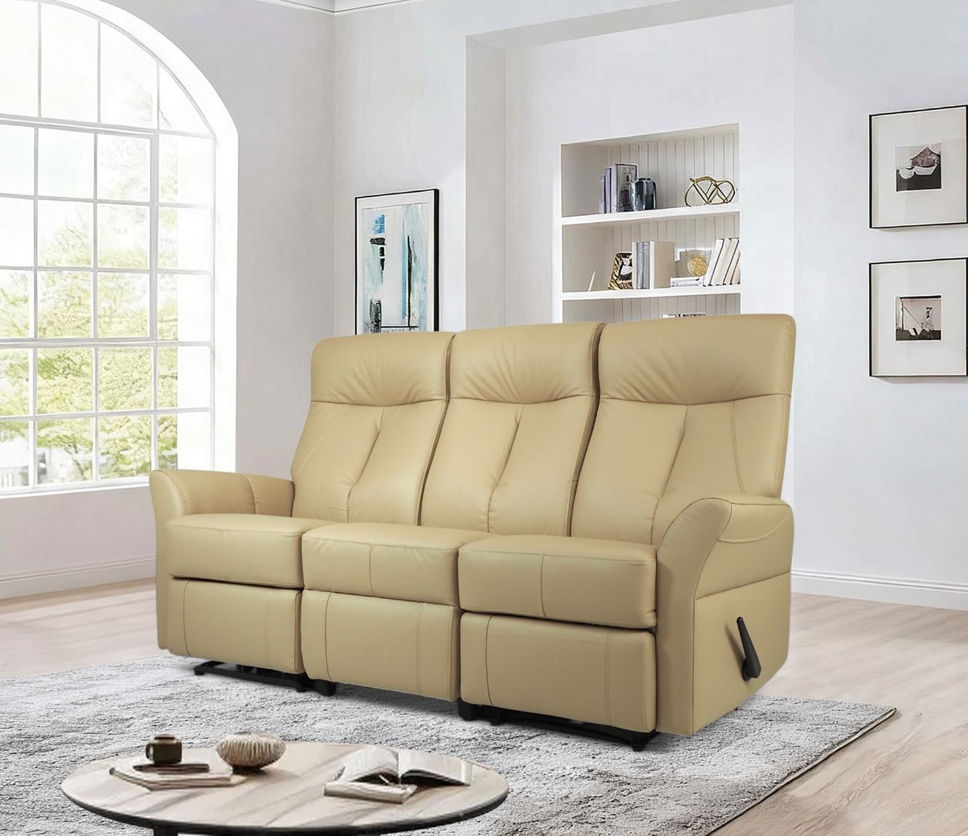 Kotimainen Oodi 3+1+1 nahkasohvakalusto, eri nahkavärejä