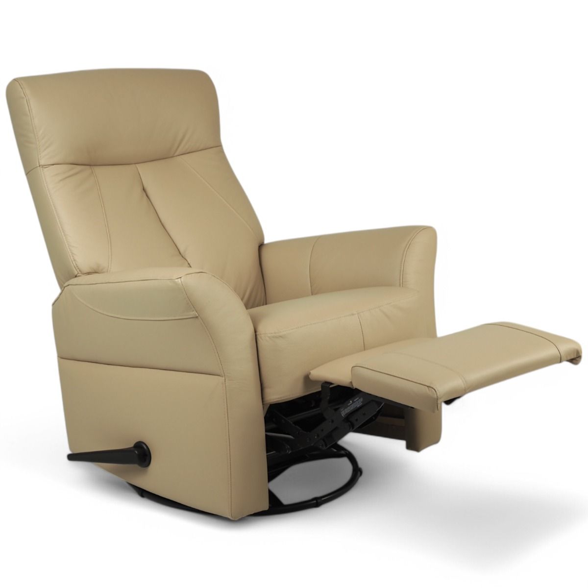 Kotimainen Oodi mekanismituoli, khaki nahka