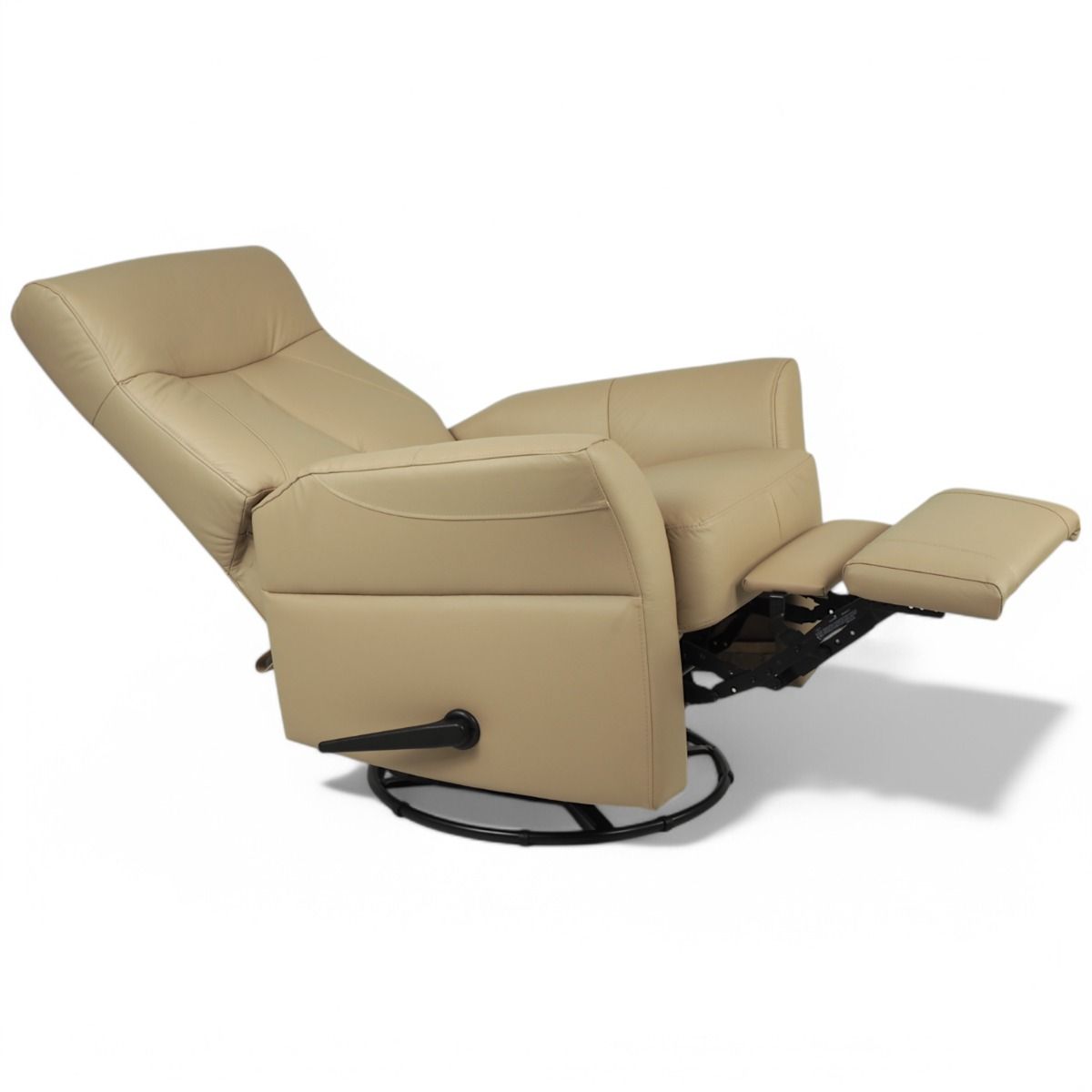 Kotimainen Oodi mekanismituoli, khaki nahka