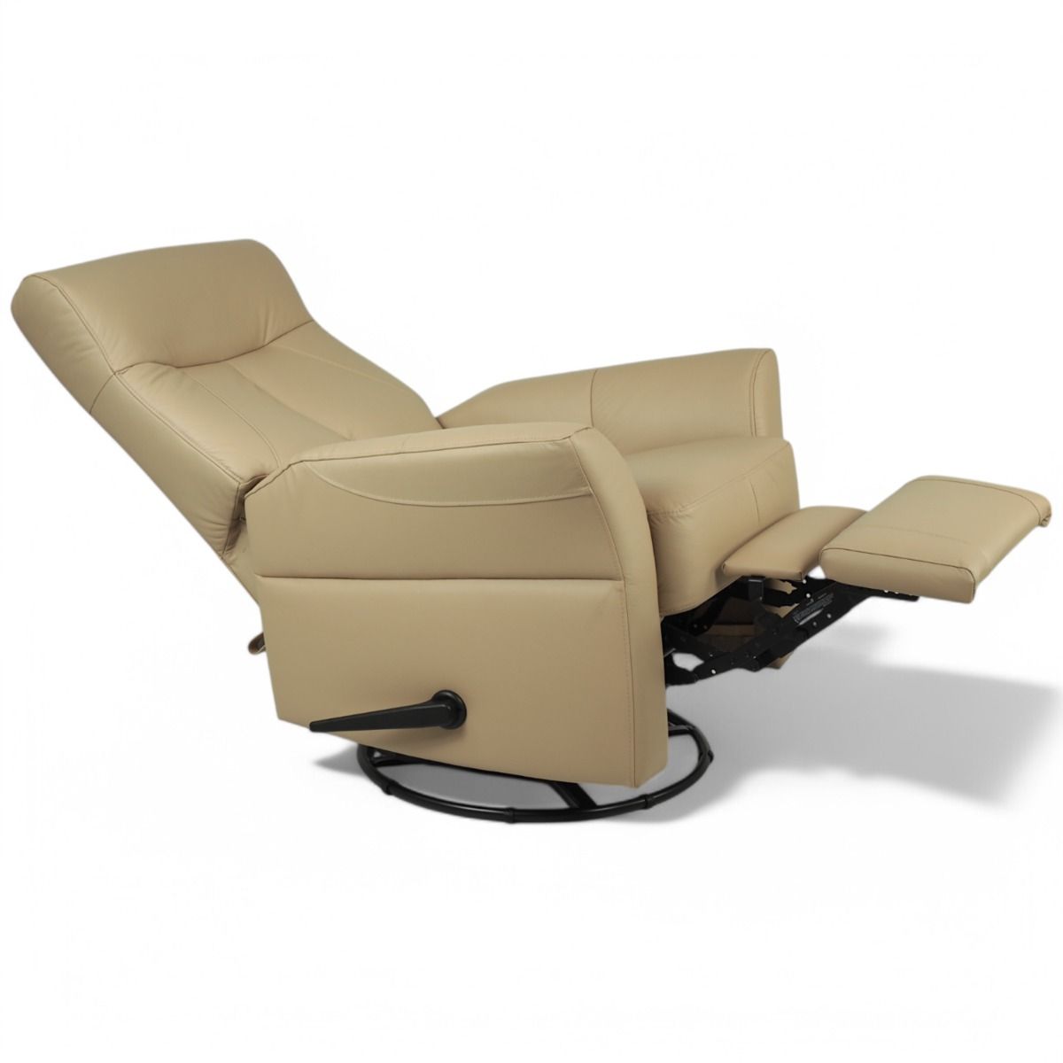 Kotimainen Oodi mekanismituoli, khaki nahka