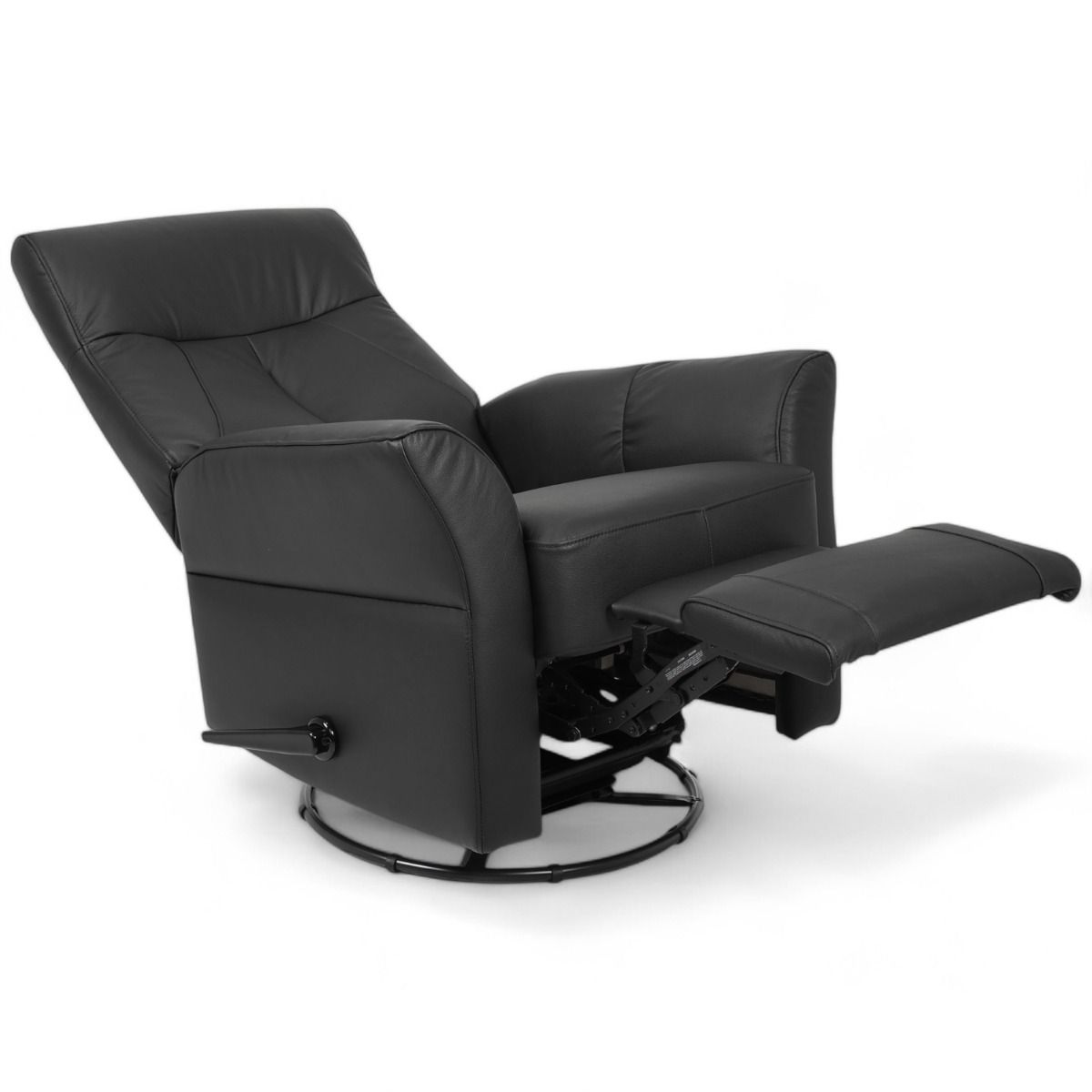 Kotimainen Oodi mekanismituoli, musta nahka