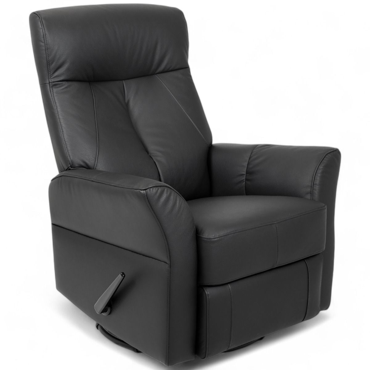 Oodi mekanismituoli musta nahka valmistettu Suomessa