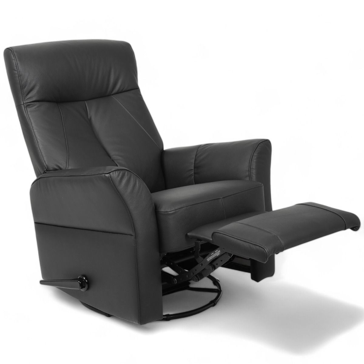 Kotimainen Oodi mekanismituoli, musta nahka