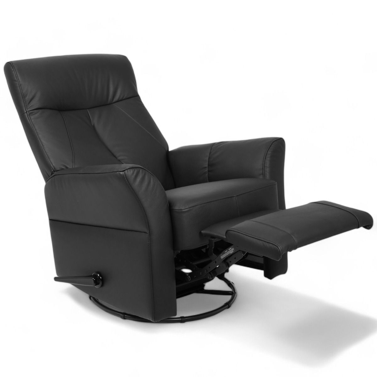 Kotimainen Oodi mekanismituoli, musta nahka