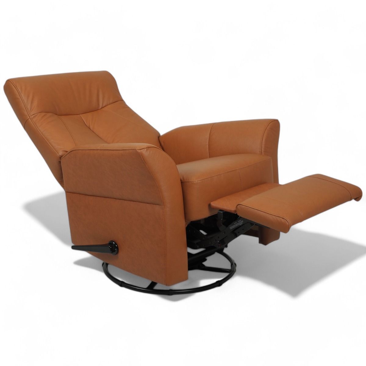 Kotimainen Oodi mekanismituoli, ruskea nahka