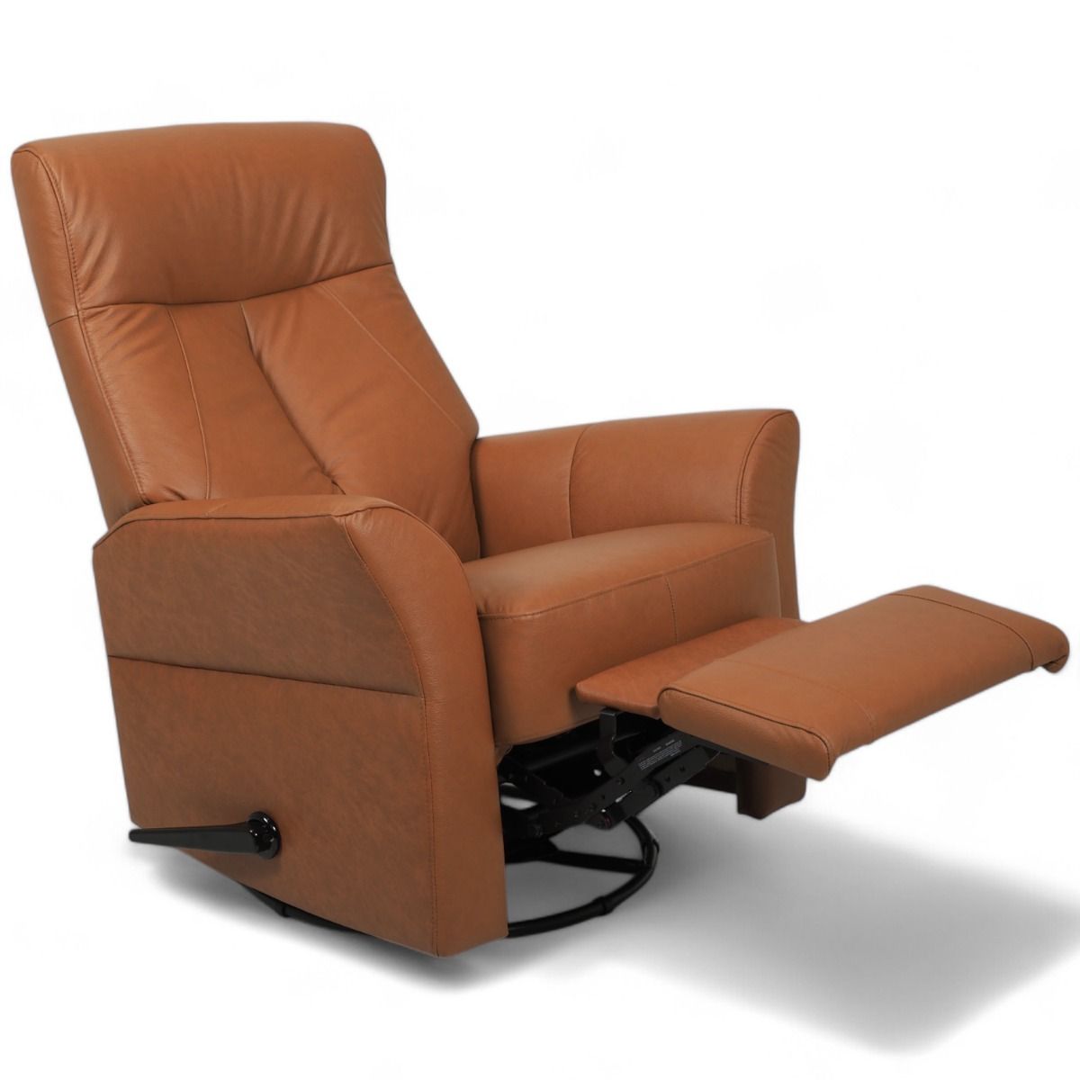 Kotimainen Oodi mekanismituoli, ruskea nahka