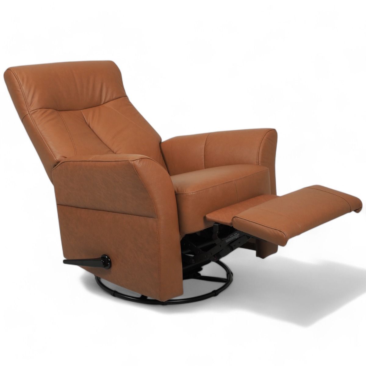 Kotimainen Oodi mekanismituoli, ruskea nahka