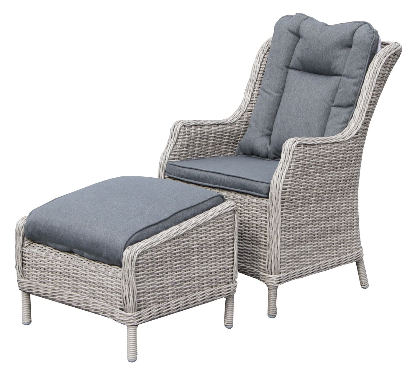 Osborne tuoli polyrottinki, harmaa