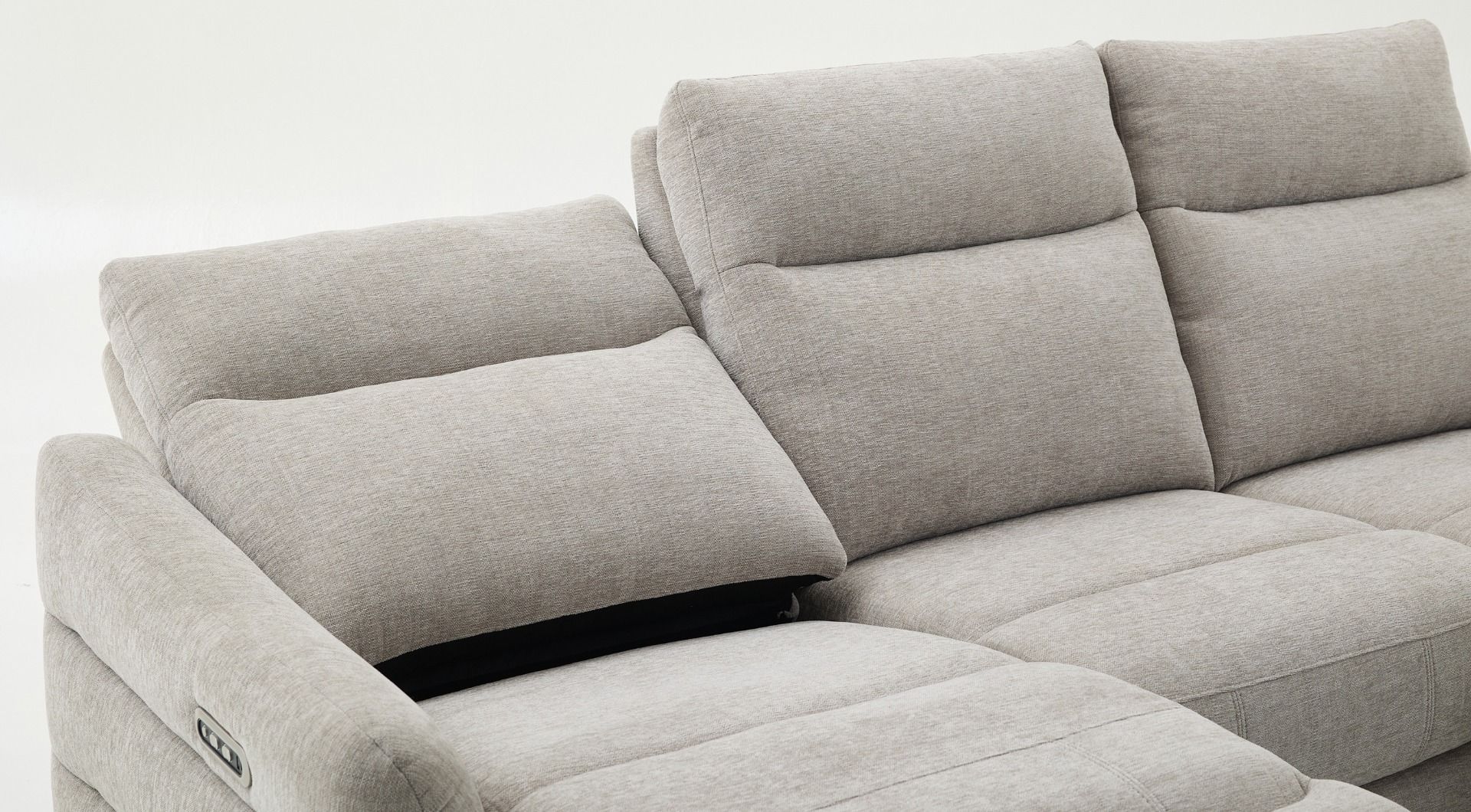 Oscar divaanisohva sähkömekanismilla, hiekanharmaa