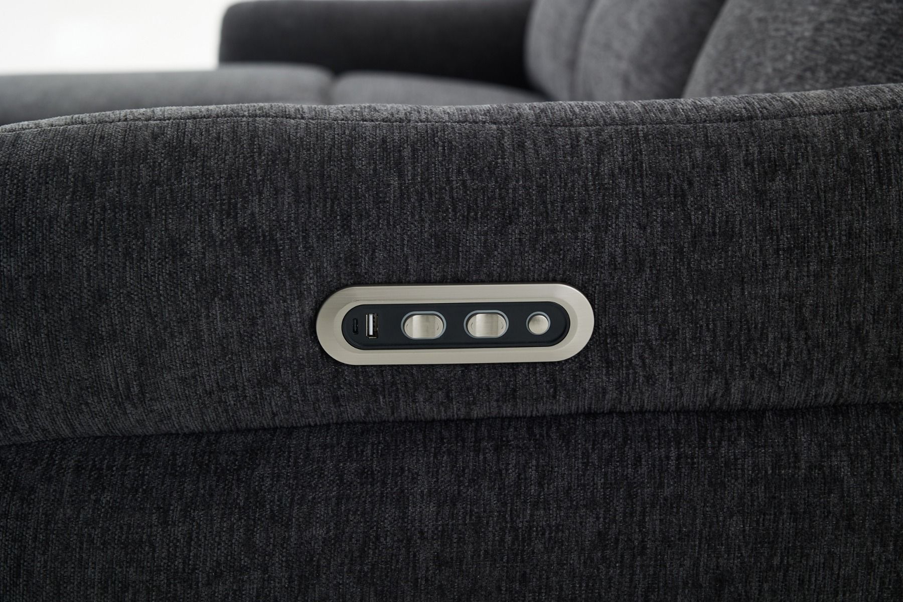 Oscar divaanisohva sähkömekanismilla, tummanharmaa