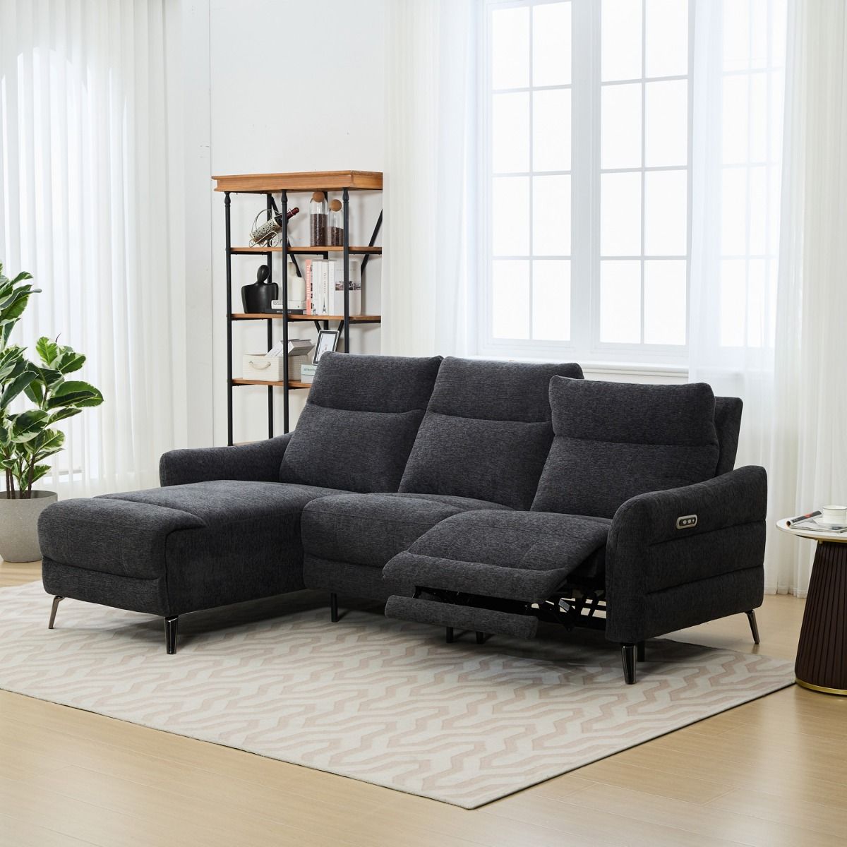 Oscar divaanisohva sähkömekanismilla, tummanharmaa