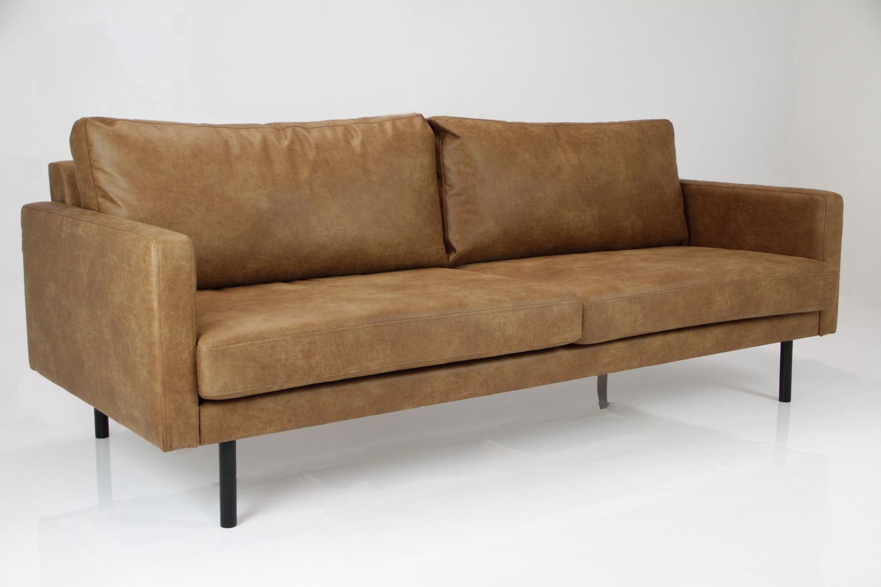 Nordic Copenhagen XL 3-ist nahkasohva 216cm, konjakki