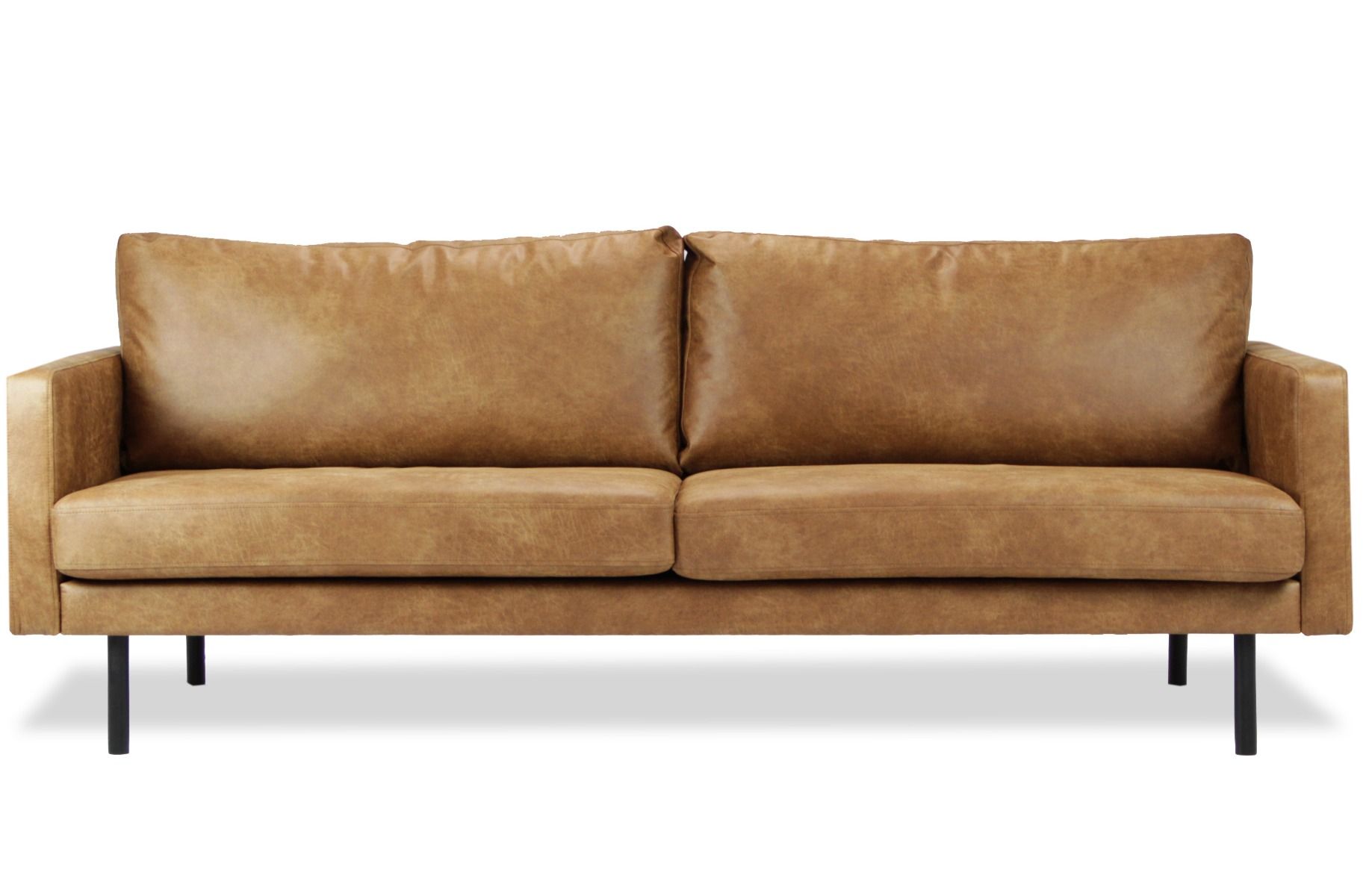 Nordic Copenhagen 3-istuttava sohva, konjakinruskea