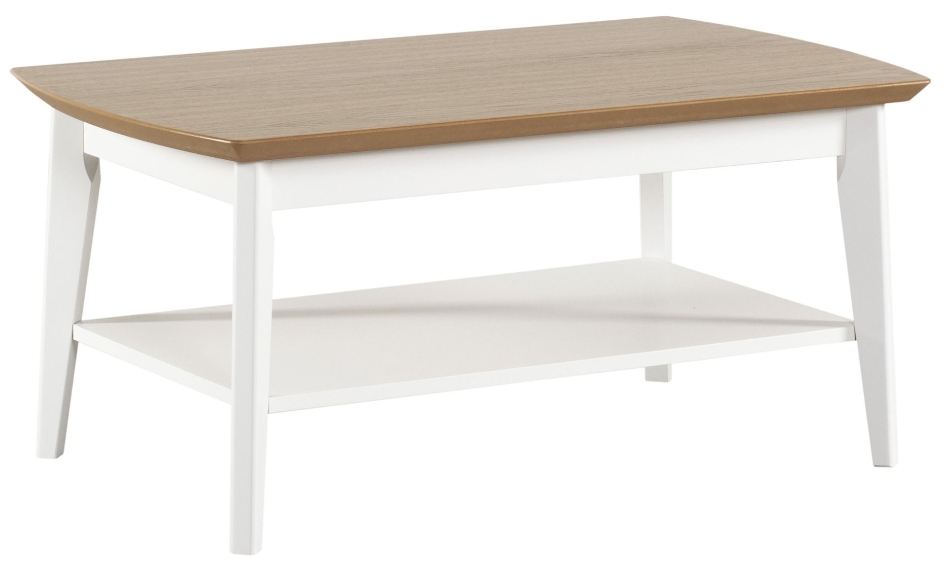 Otava sohvapöytä 60x100 valkoinen/tammi