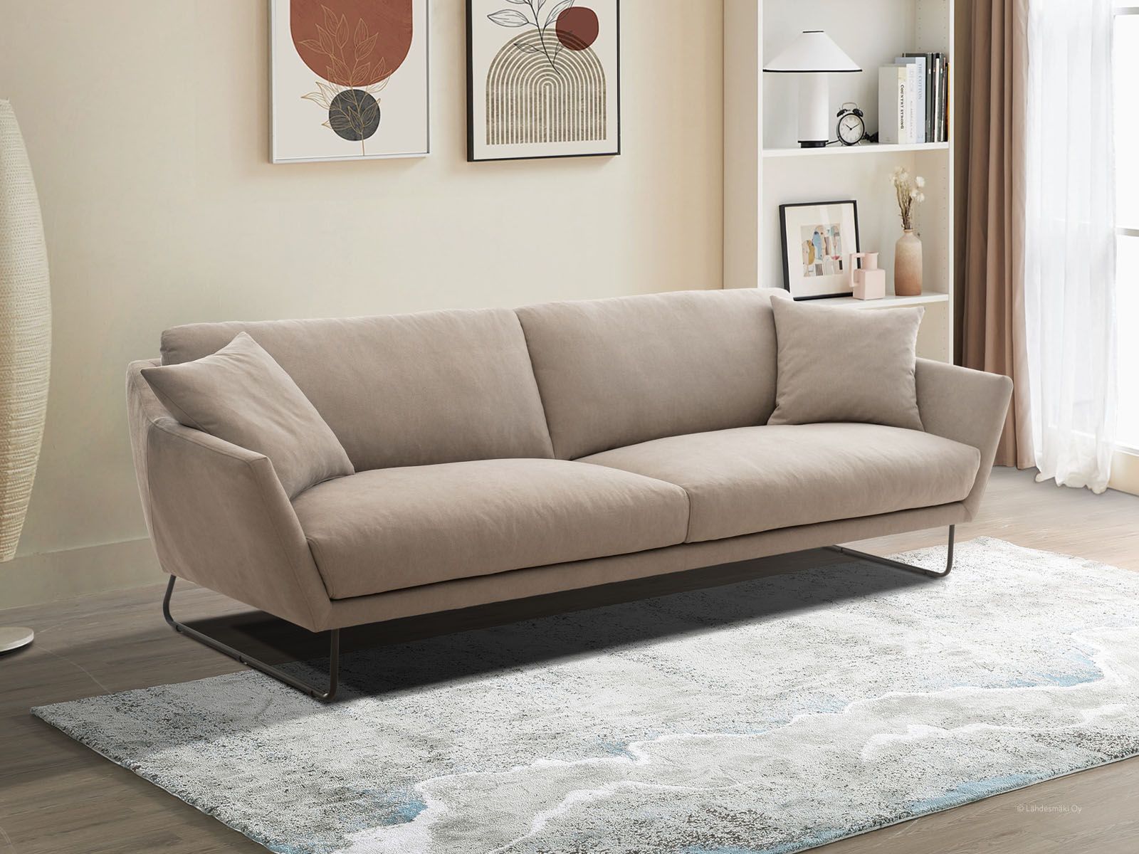 Neiser Ottawa sohva samettikankaalla