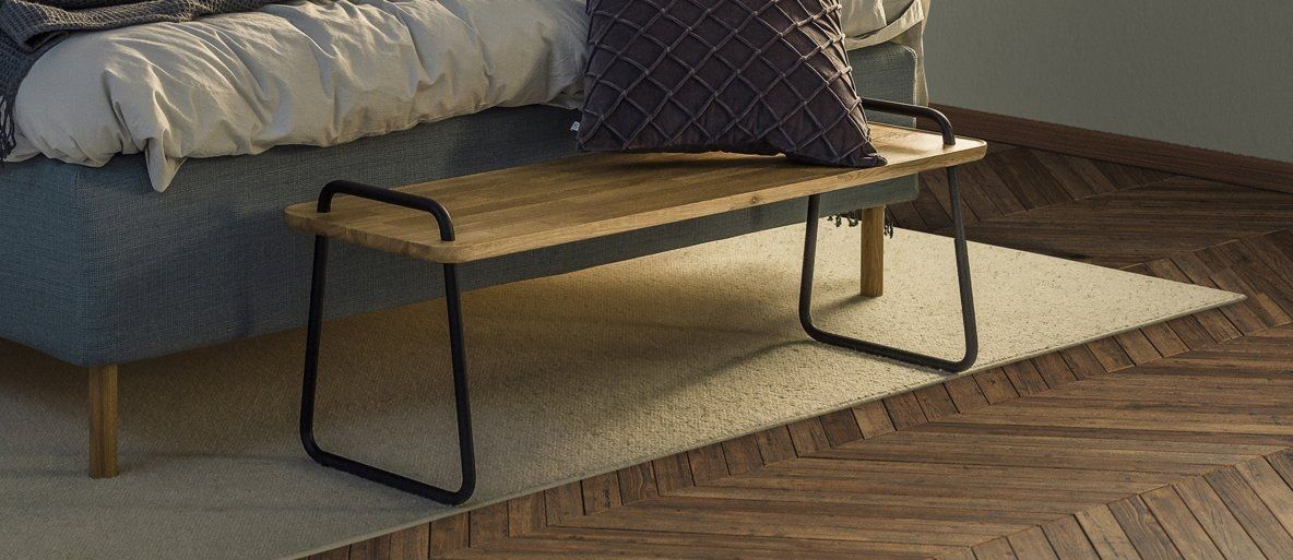 Jensen Sit-On penkki sängyn päätyyn, eri värejä