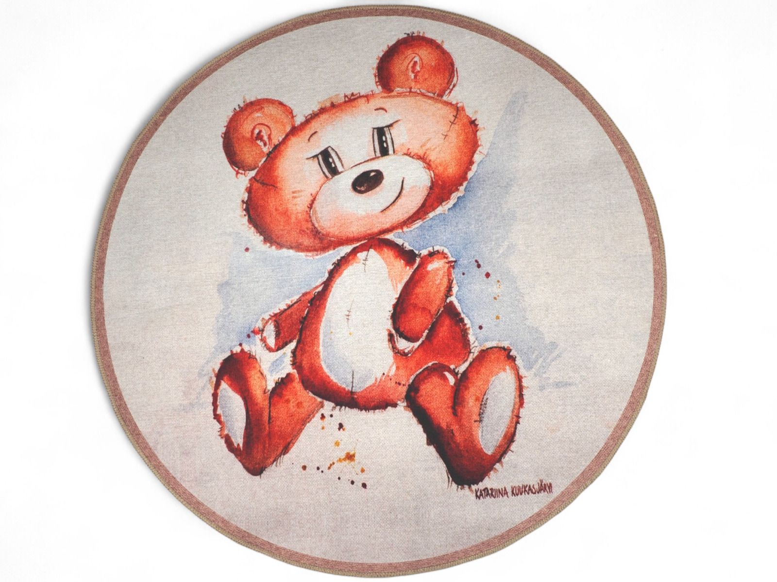 Nalle Karhu -matto, pyöreä 120 cm