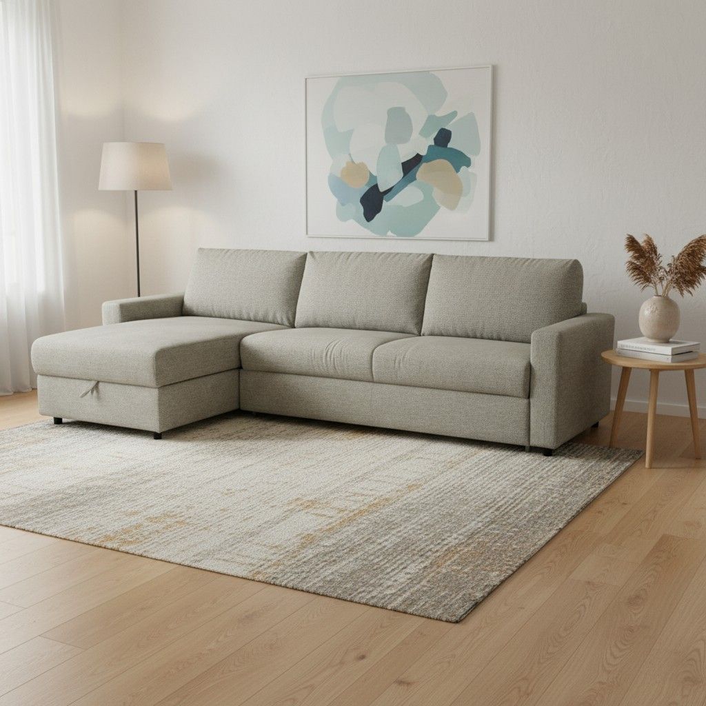 Pallas vuodedivaani isolla vuoteella