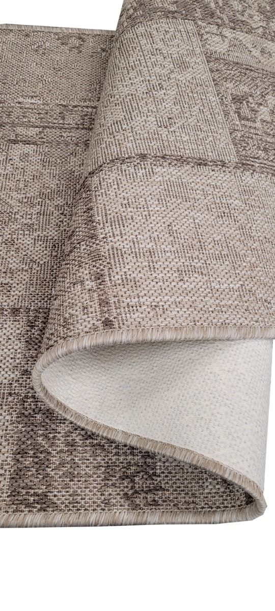 Patchwork käytävämatto, lev. 80 cm, pellava