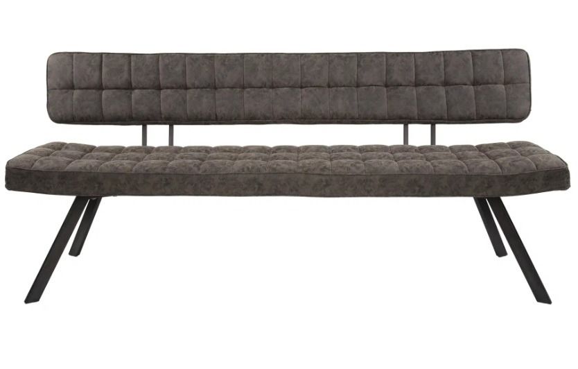 Amsterdam ruokapöydän penkki 180cm – tummanruskea