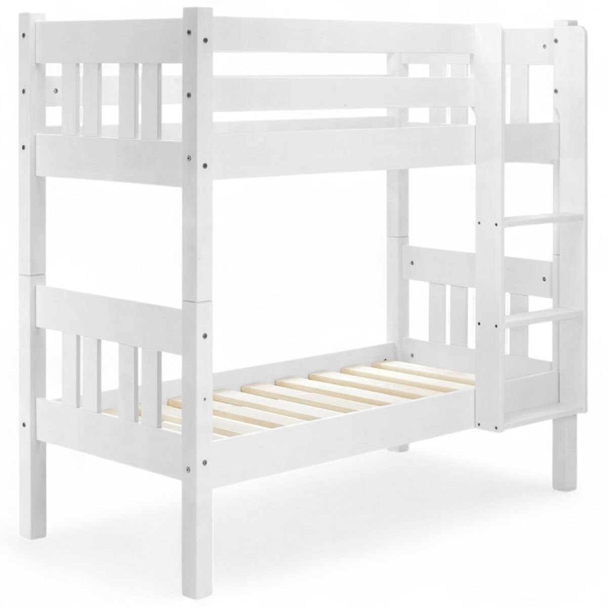 Nukkumatti pieni kerrossänky 70x155, valkoinen