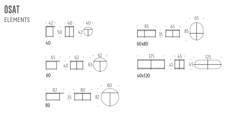 Interface Pilleri sohvapöytä pyöreä, eri vaihtoehtoja