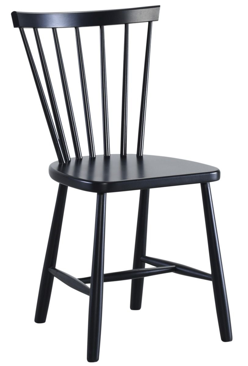 Musta Touko pinnatuoli, väri musta. Tuolin selkänojapinnat levenevät hieman istuimesta kohti selkänojan yläosaa. Selkänojan malli hieman kaareva.